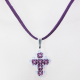 Small Cross - Trina-Purple Suedine - 2